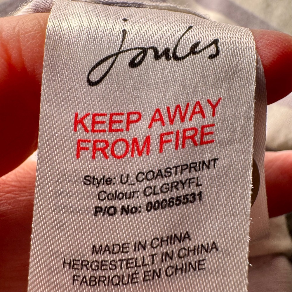 Joules Right As Rain Floral Waterproof Jacket Cloud Grey Peony Hooded Coat
US 10 - Picture 3 of 5